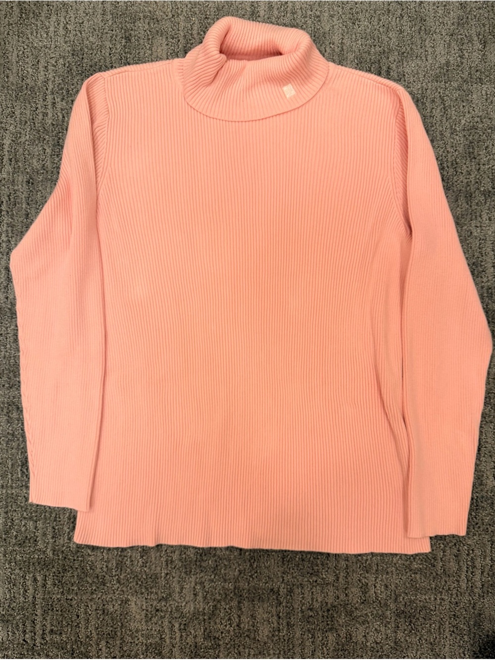 Ralph Lauren Pink Ribbed Turtleneck Sweater 1X